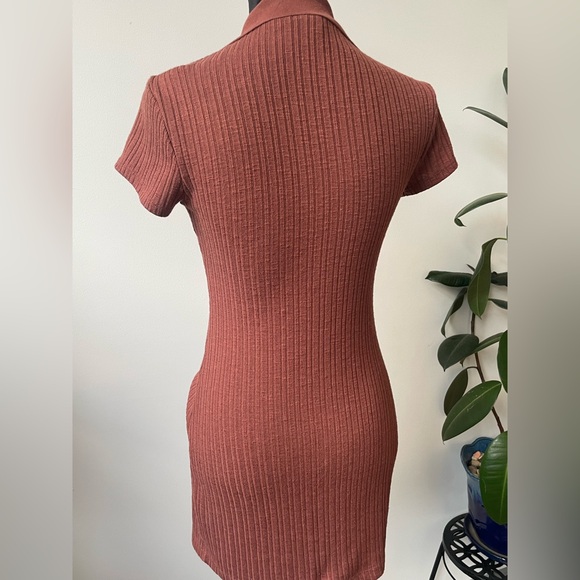 Wild Fable Button-Front Ribbed Mini Dress – XS - Picture 5 of 5